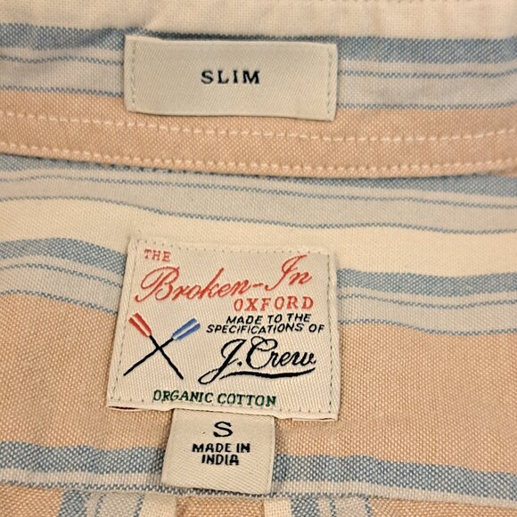 J. Crew Men's S Slim Fit Broken-In Oxford Long Sleeve Button Down Style #AU765 - Picture 3 of 15